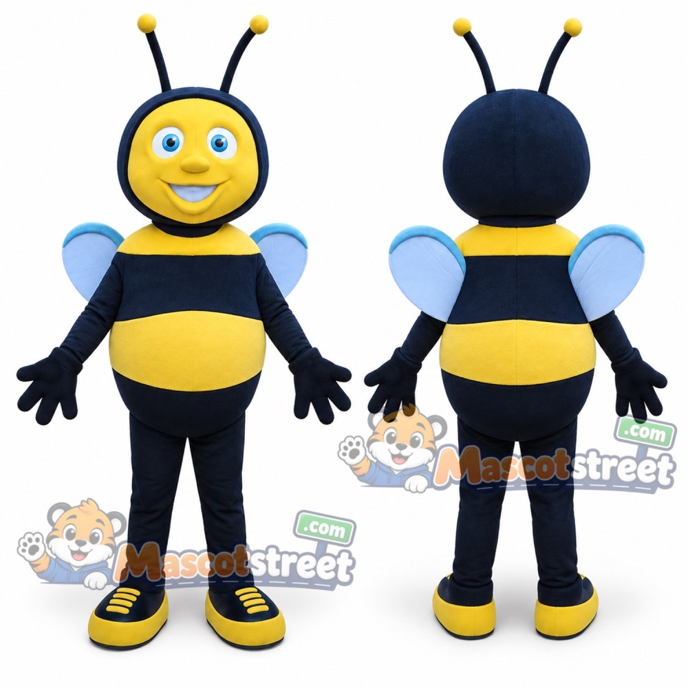 Yellow and Black Bee Mascot Costume Yellow and Black Bee Mascot Costume
