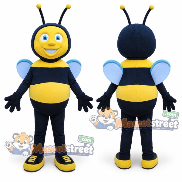 Yellow and Black Bee Mascot Costume