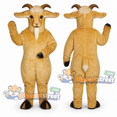 Tan Goat Mascot Costume Tan Goat Mascot Costume
