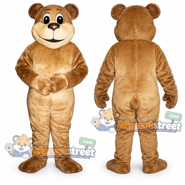 Tan Bear Mascot Costume