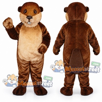 Brown Beaver Mascot Costume Brown Beaver Mascot Costume