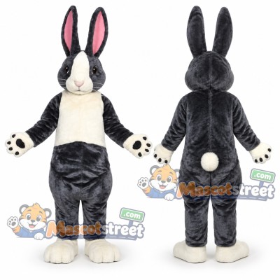 Gray Rabbit Mascot Costume