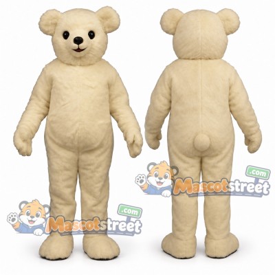 Tan Bear Mascot Costume