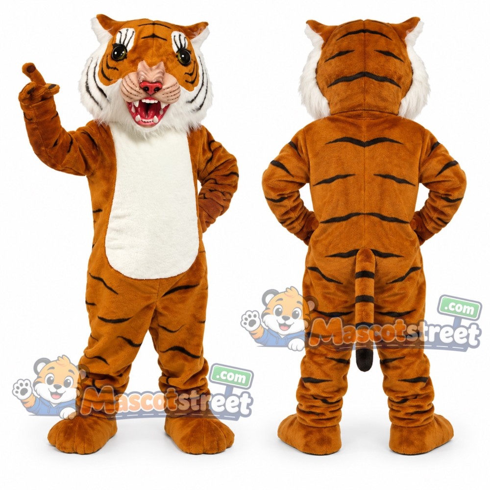 Orange Tiger Mascot Costume Orange Tiger Mascot Costume
