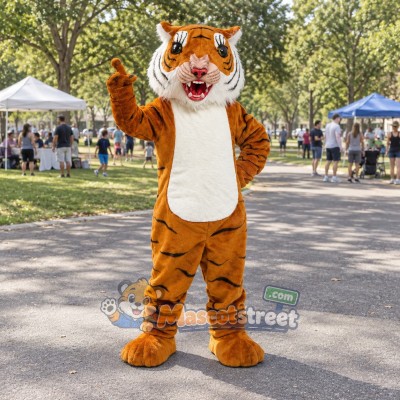 Orange Tiger Mascot Costume Orange Tiger Mascot Costume