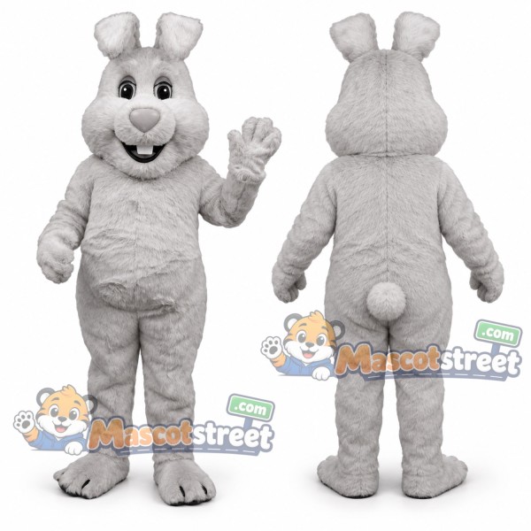 Gray Rabbit Mascot Costume