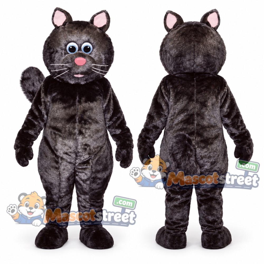 Gray Cat Mascot Costume