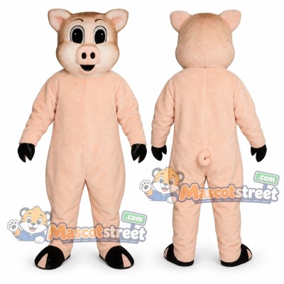 Pink Pig Mascot Costume Pink Pig Mascot Costume