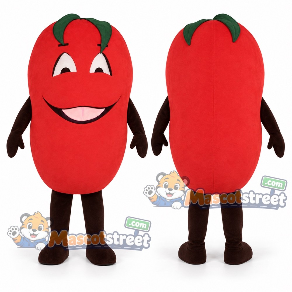 Red Tomato Mascot Costume Red Tomato Mascot Costume
