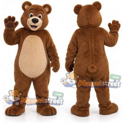 Brown Bear Mascot Costume Brown Bear Mascot Costume