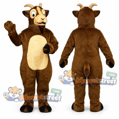 Brown Goat Mascot Costume Brown Goat Mascot Costume