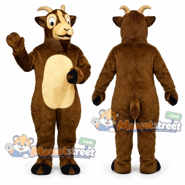 Brown Goat Mascot Costume