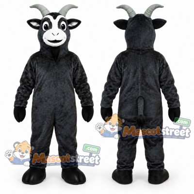 Black Goat Mascot Costume Black Goat Mascot Costume