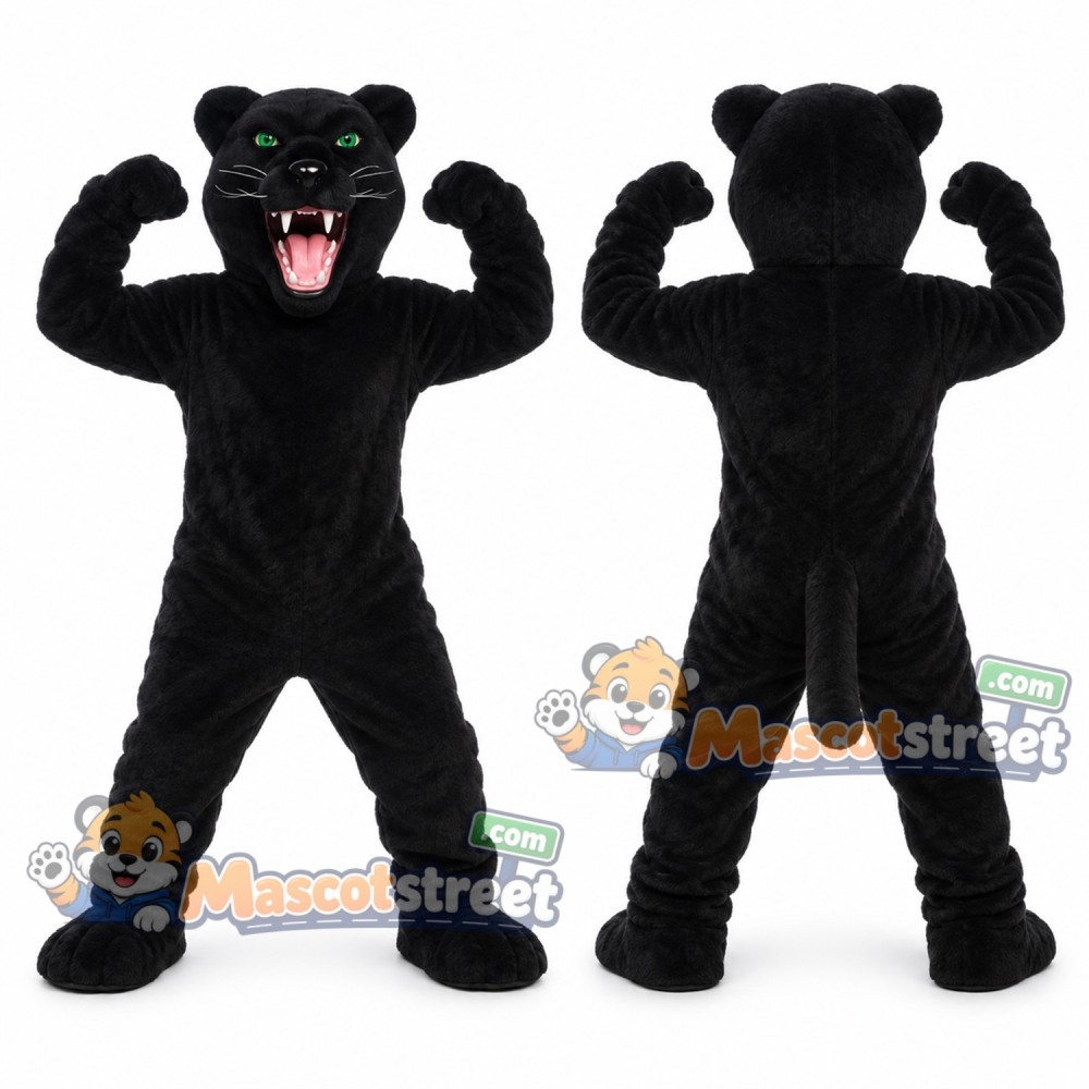 Black Panther Mascot Costume Black Panther Mascot Costume