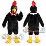 Black Rooster Mascot Costume