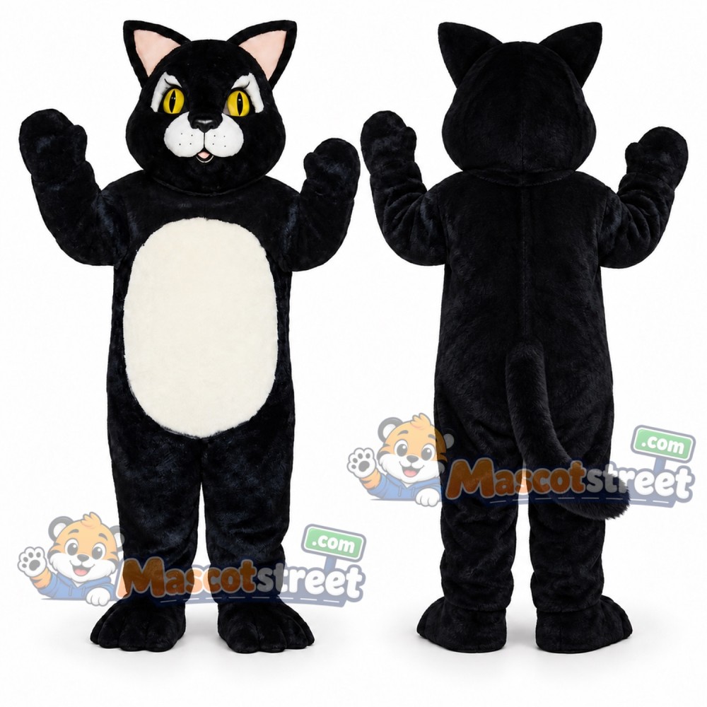 Black Cat Mascot Costume