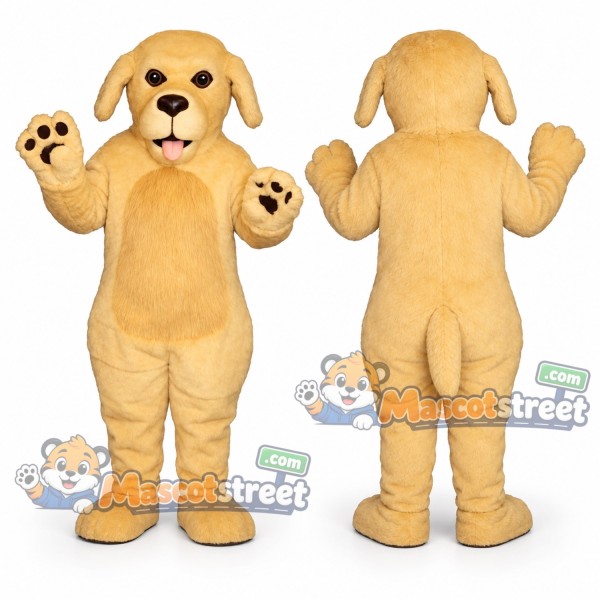 Yellow Dog Mascot Costume