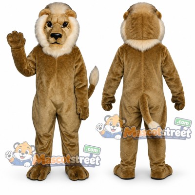 Tan Lion Mascot Costume Tan Lion Mascot Costume