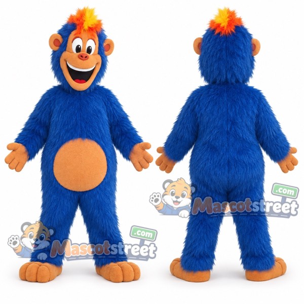 Blue Monster Mascot Costume