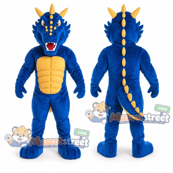 Blue Dragon Mascot Costume