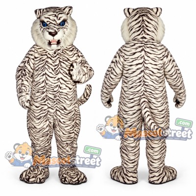White Tiger Mascot Costume