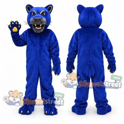Blue Panther Mascot Costume Blue Panther Mascot Costume