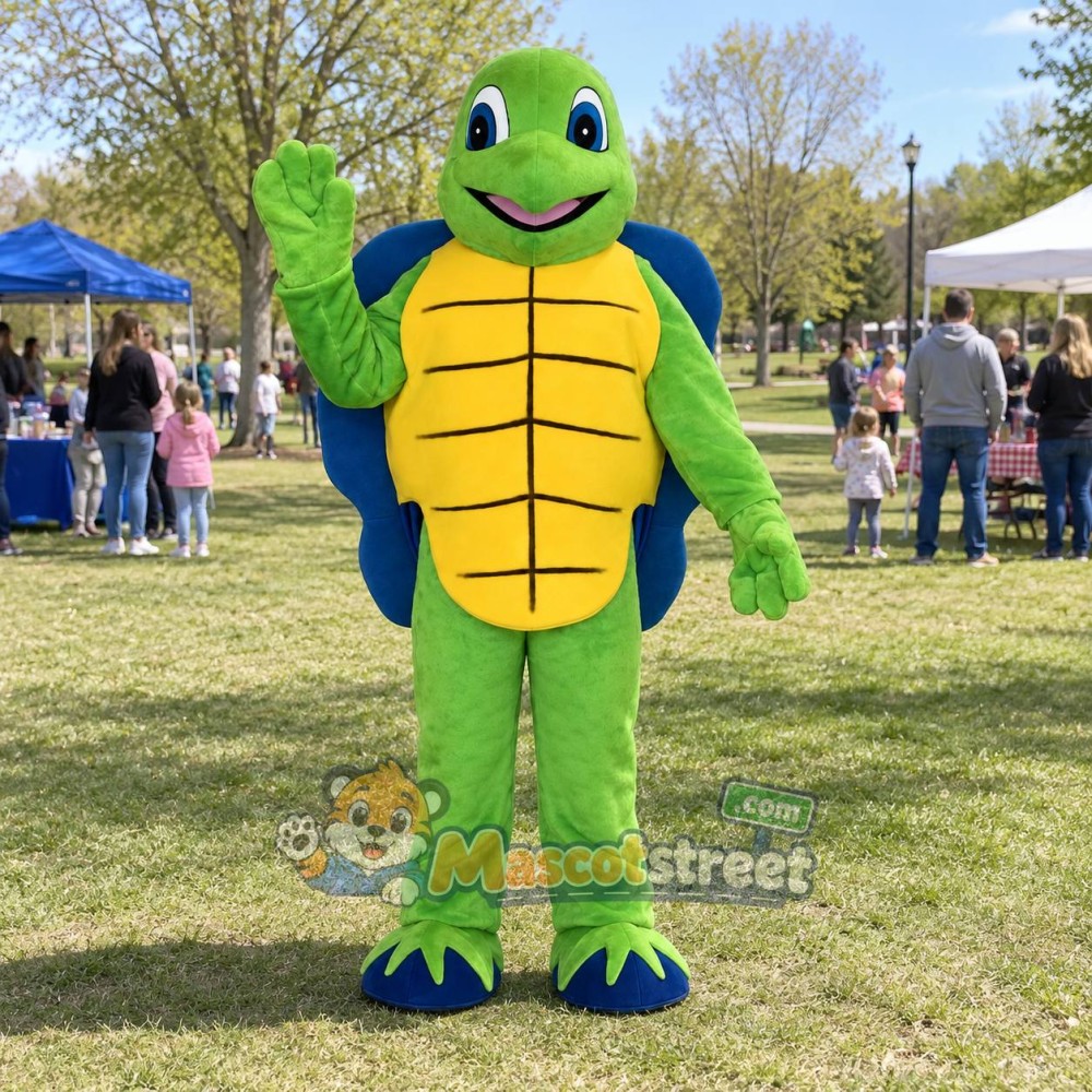 Green Turtle Mascot Costume Green Turtle Mascot Costume