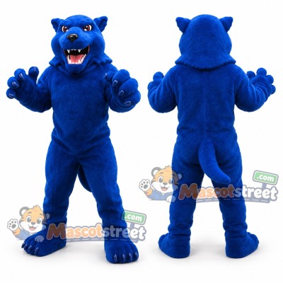 Blue Wolf Mascot Costume