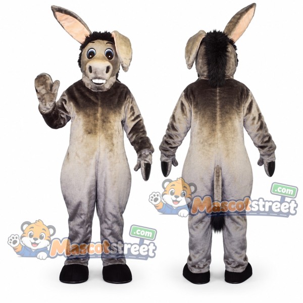Gray Donkey Mascot Costume