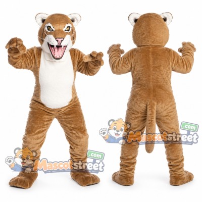 Brown Bobcat Mascot Costume Brown Bobcat Mascot Costume