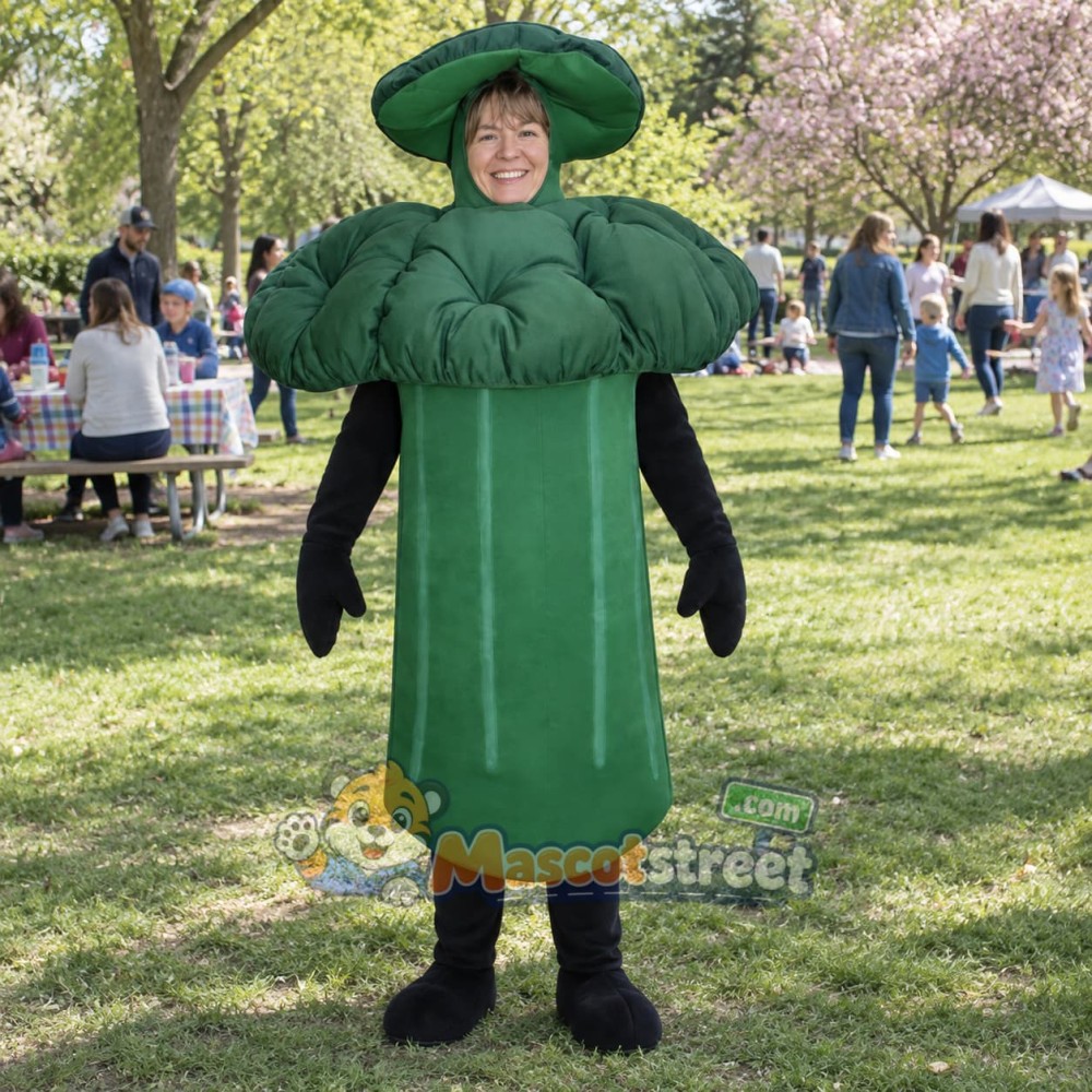 Broccoli Mascot Costume Broccoli Mascot Costume