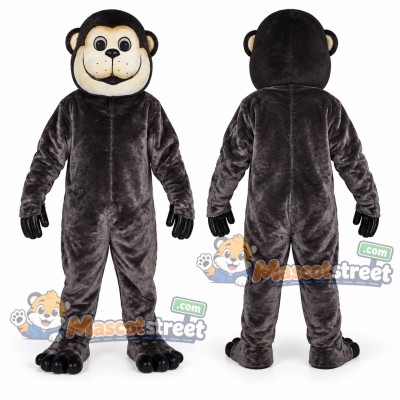 Black Chimpanzee Mascot Costume Black Chimpanzee Mascot Costume