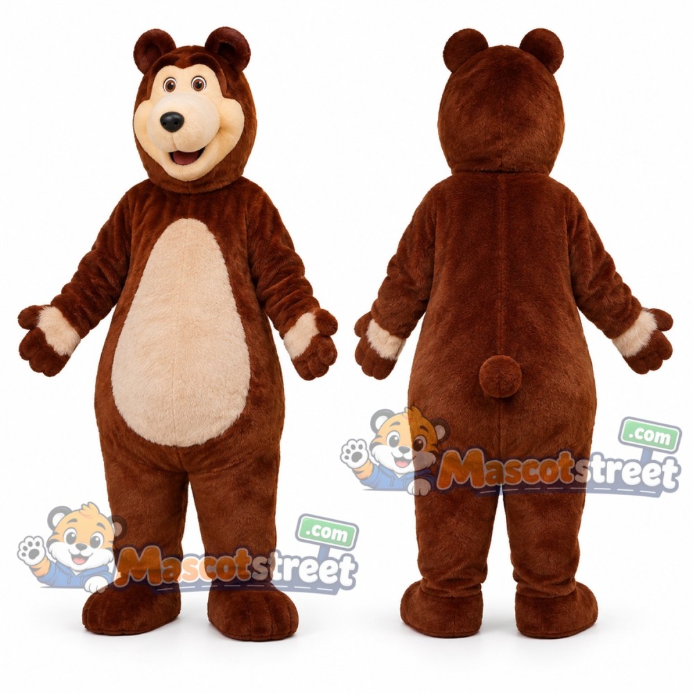 Brown Bear Mascot Costume