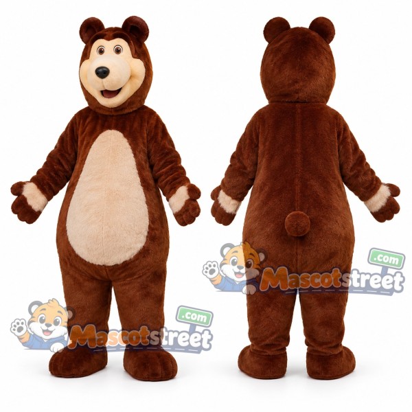 Brown Bear Mascot Costume