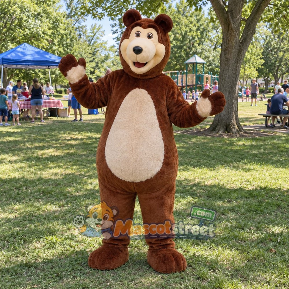 Brown Bear Mascot Costume