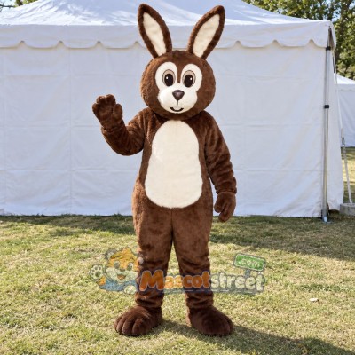 Brown Rabbit Mascot Costume Brown Rabbit Mascot Costume