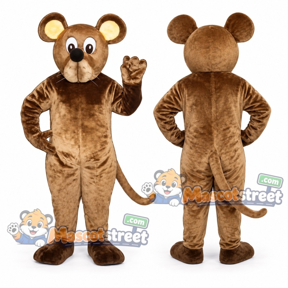 Brown Mouse Mascot Costume Brown Mouse Mascot Costume