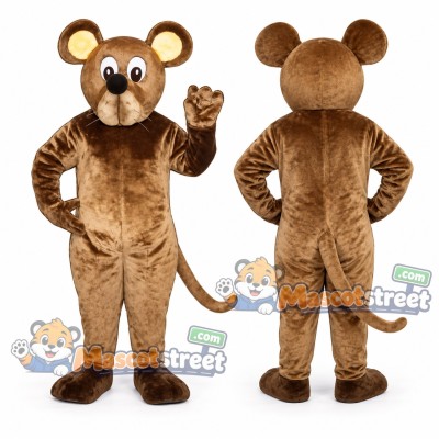 Brown Mouse Mascot Costume Brown Mouse Mascot Costume