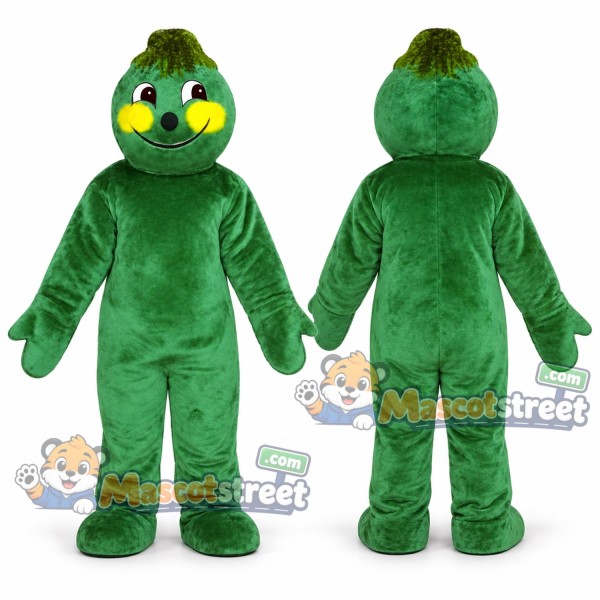 Green Brussels Sprout Mascot Costume