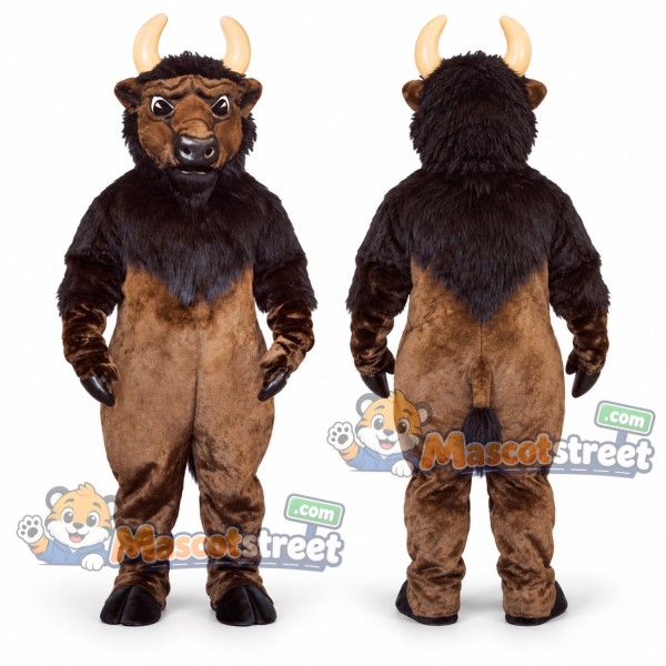 Brown Buffalo Mascot Costume