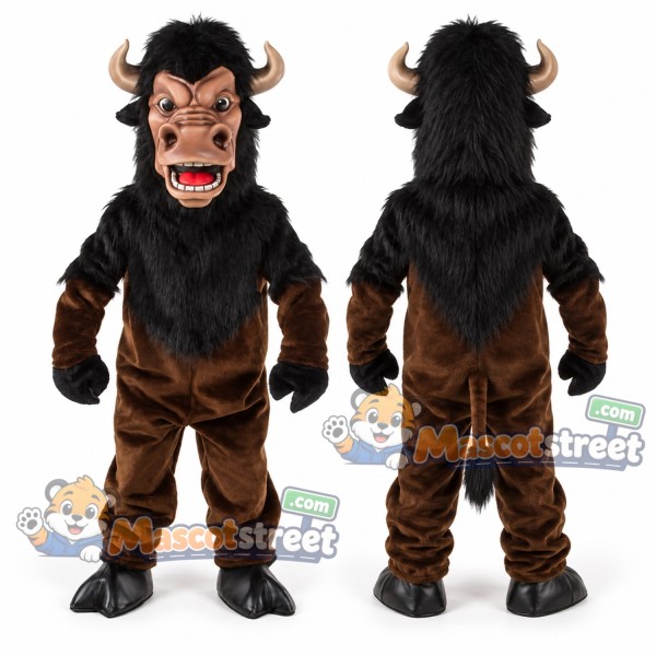 Brown Buffalo Mascot Costume