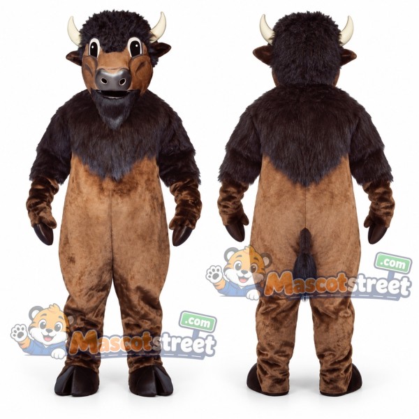 Brown Buffalo Mascot Costume