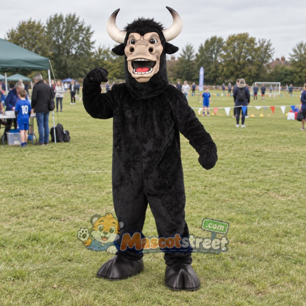 Black Bull Mascot Costume Black Bull Mascot Costume