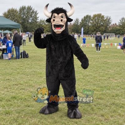 Black Bull Mascot Costume Black Bull Mascot Costume