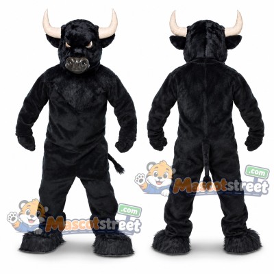 Black Bull Mascot Costume Black Bull Mascot Costume