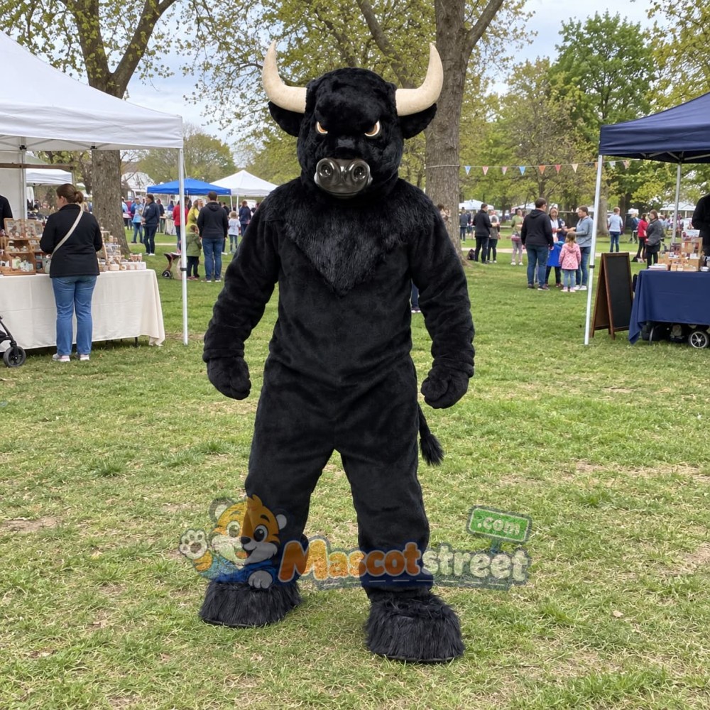 Black Bull Mascot Costume Black Bull Mascot Costume