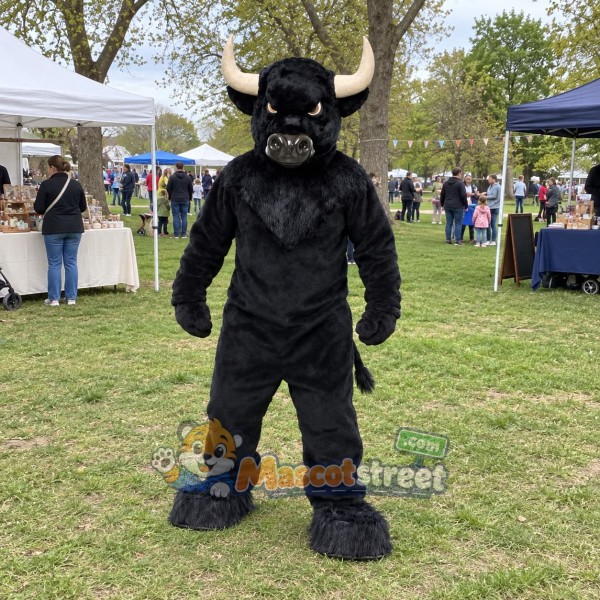 Black Bull Mascot Costume