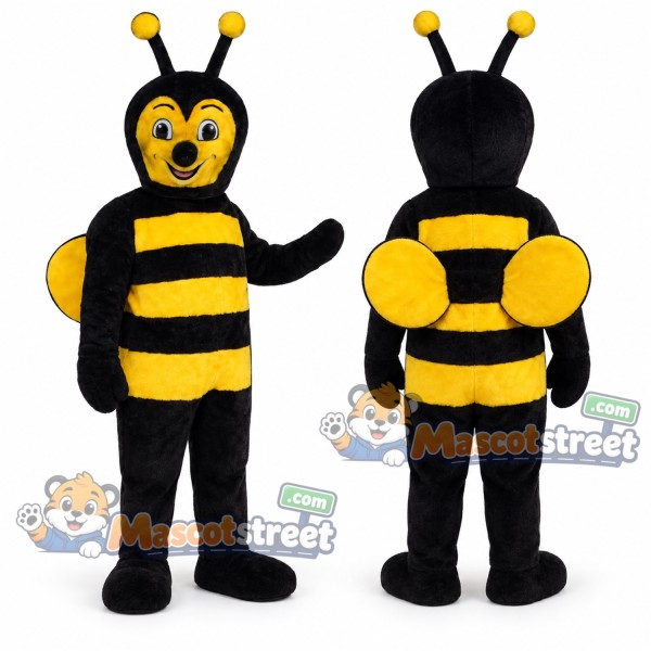 Yellow and Black Bee Mascot Costume