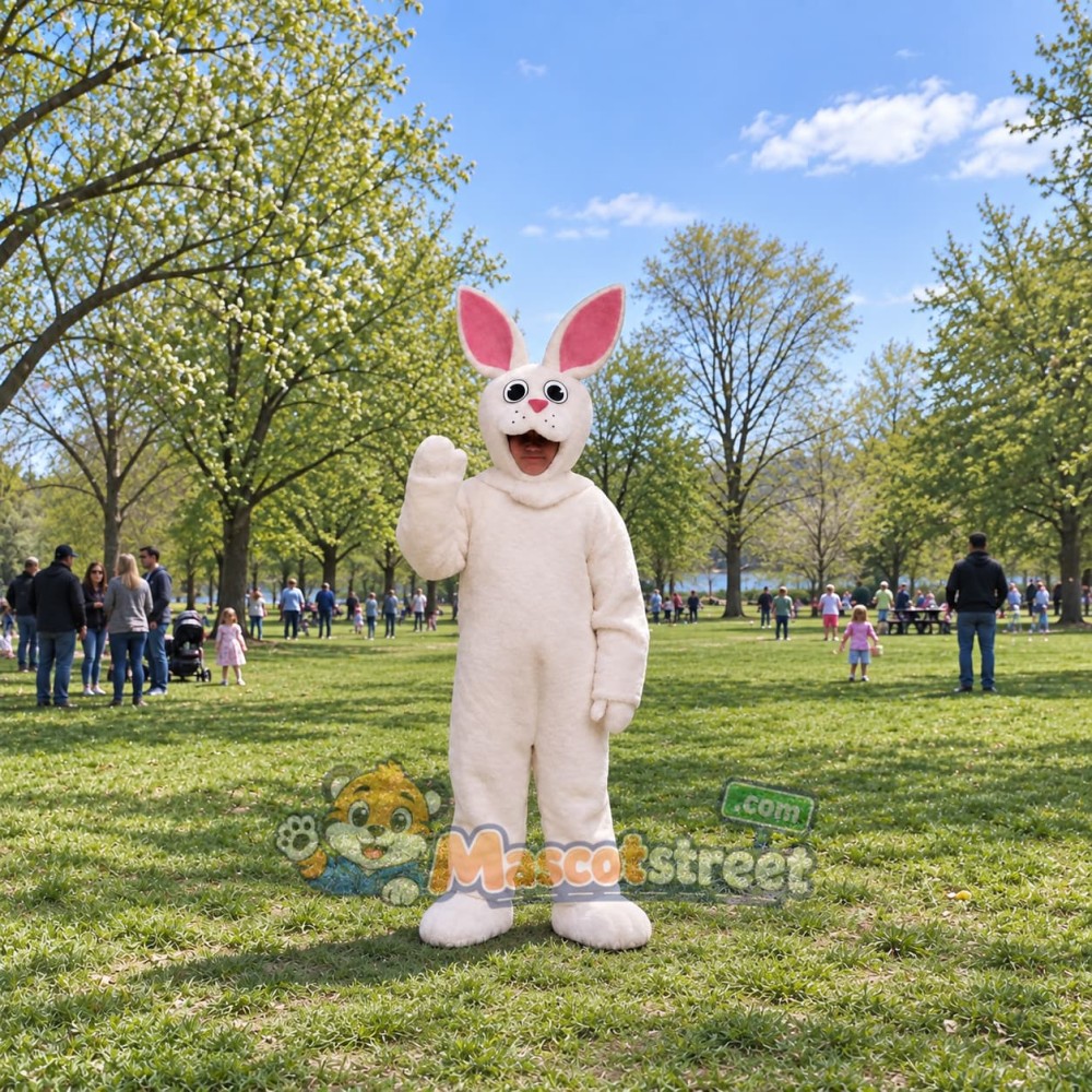 Pink Rabbit Mascot Costume Pink Rabbit Mascot Costume