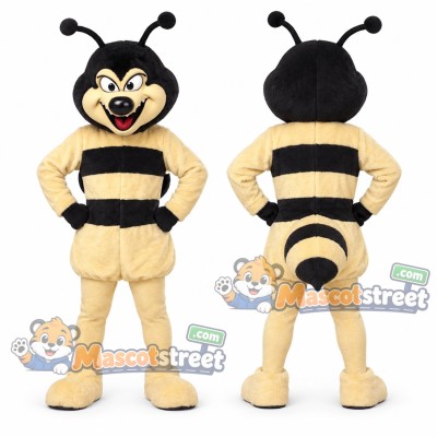 Yellow and Black Bee Mascot Costume Yellow and Black Bee Mascot Costume